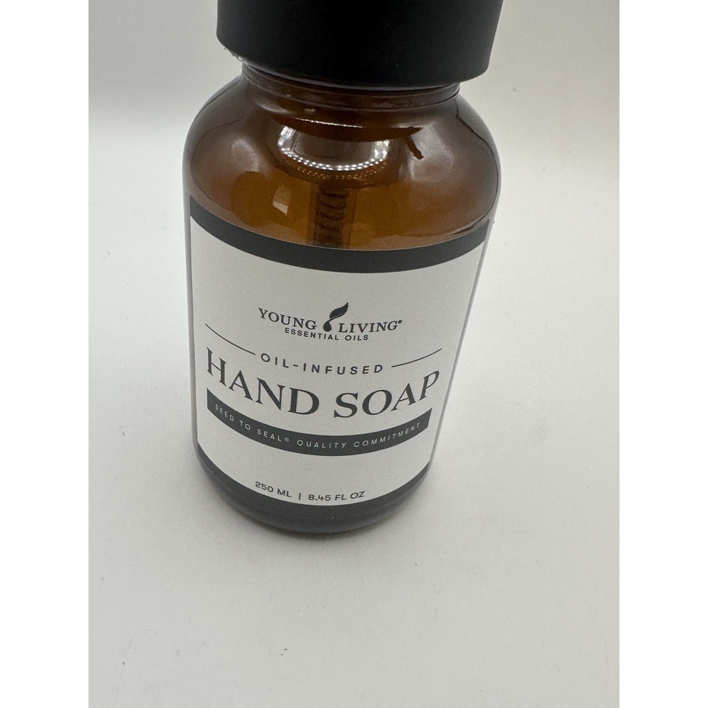 Young Living Refillable Hand Soap Brown Farmhouse Empty Pump Bottle NEW